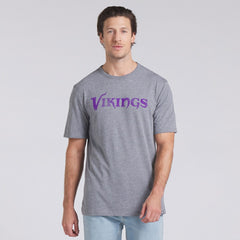 Minnesota Vikings Pass Rush Tri-Blend T-Shirt - Heather Gray T-shirts