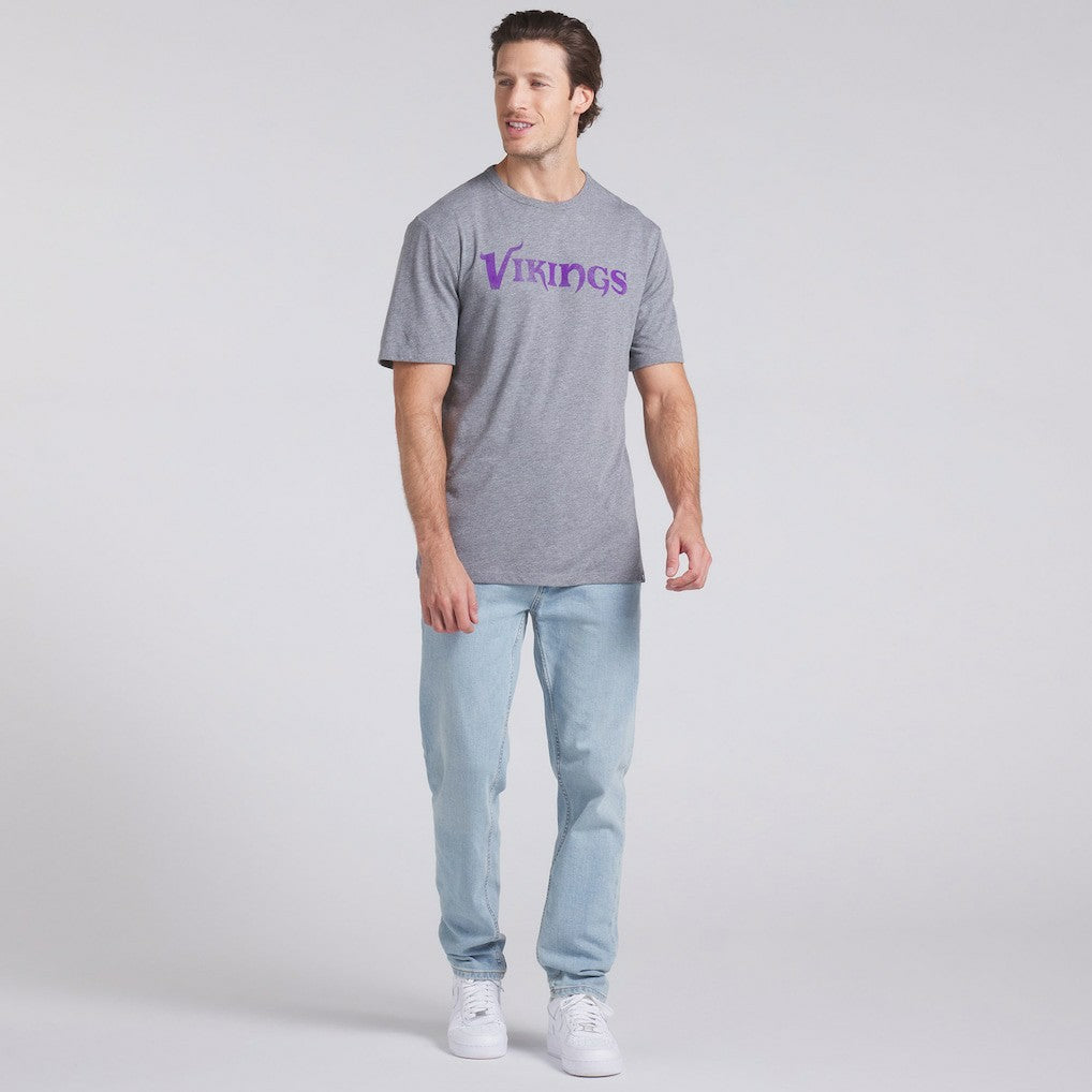 Minnesota Vikings Pass Rush Tri-Blend T-Shirt - Heather Gray T-shirts