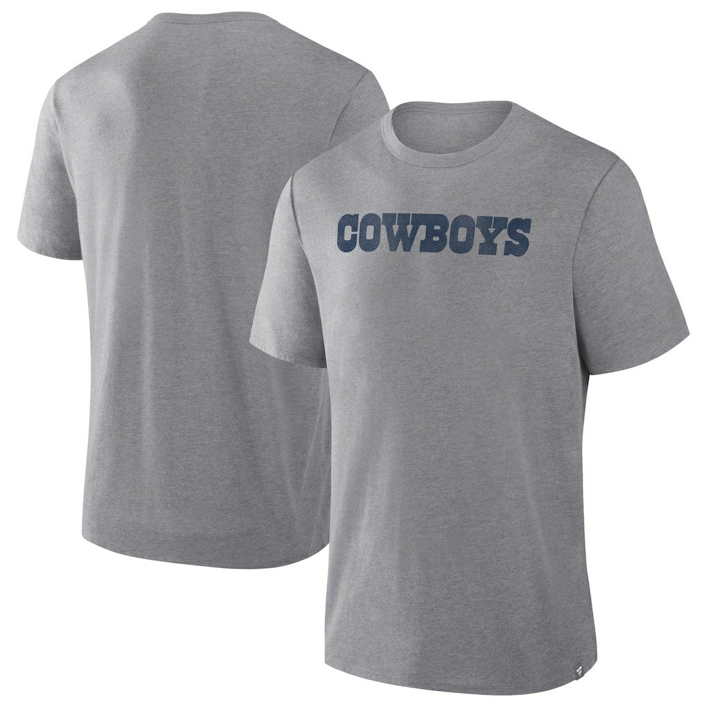 Dallas Cowboys Pass Rush Tri-Blend T-Shirt - Heather Gray T-shirts