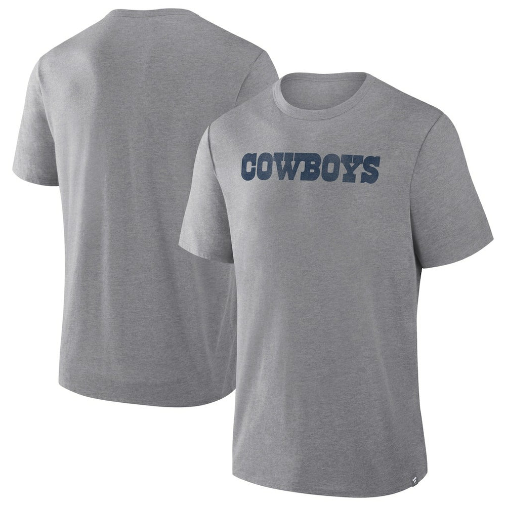 Dallas Cowboys Pass Rush Tri-Blend T-Shirt - Heather Gray T-shirts