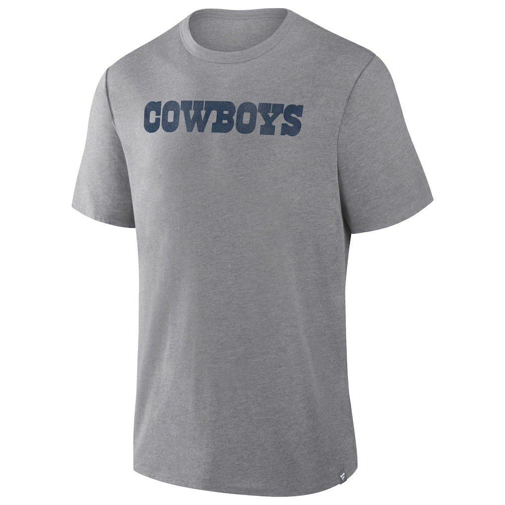 Dallas Cowboys Pass Rush Tri-Blend T-Shirt - Heather Gray T-shirts