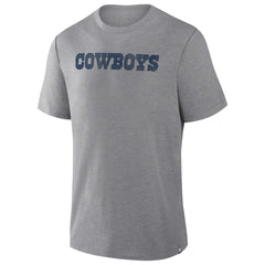Dallas Cowboys Pass Rush Tri-Blend T-Shirt - Heather Gray T-shirts