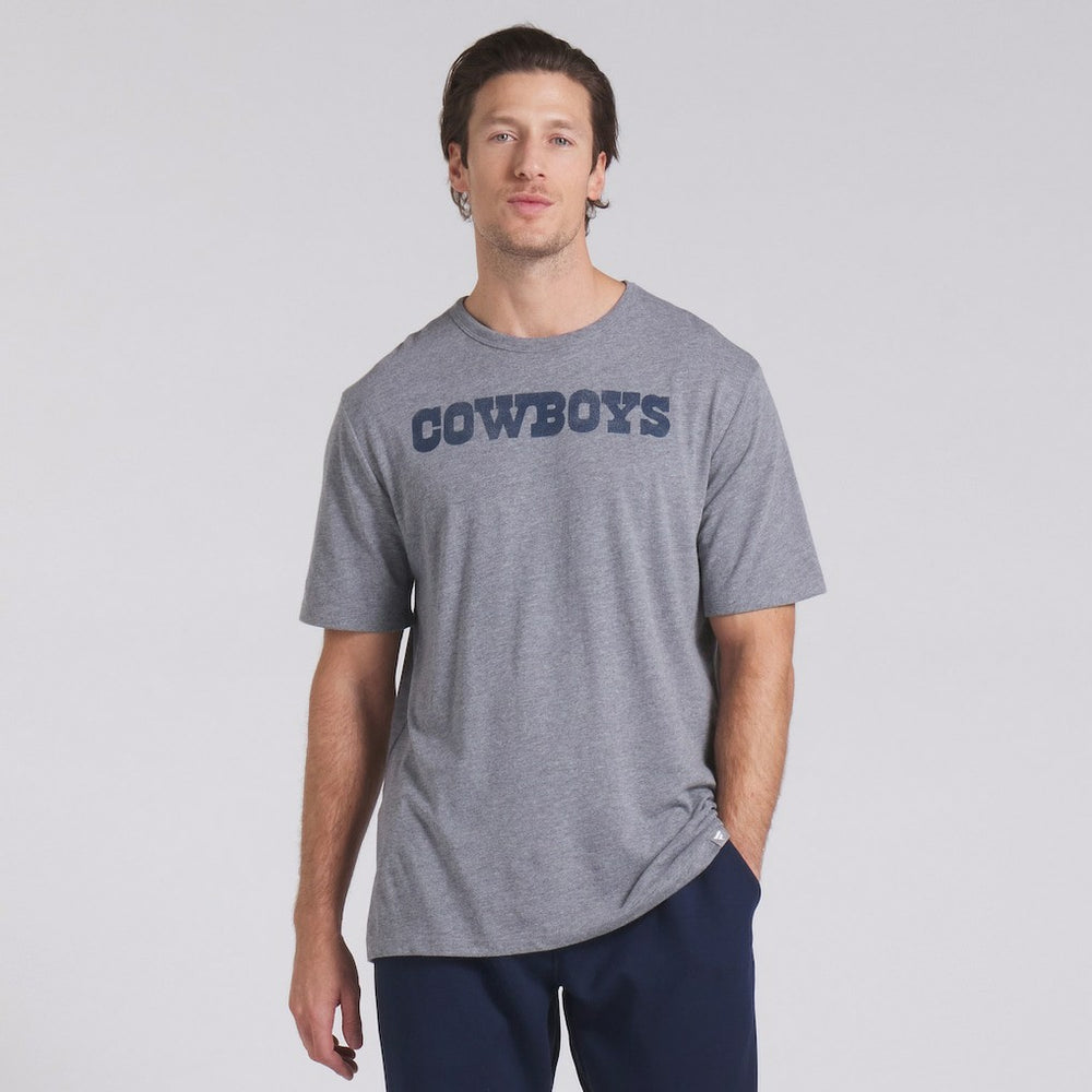 Dallas Cowboys Pass Rush Tri-Blend T-Shirt - Heather Gray T-shirts