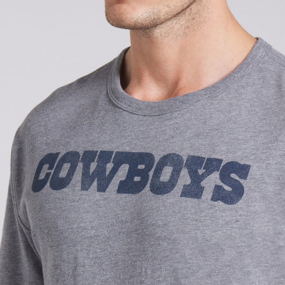 Dallas Cowboys Pass Rush Tri-Blend T-Shirt - Heather Gray T-shirts
