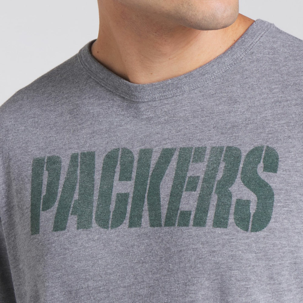 Green Bay Packers Pass Rush Tri-Blend T-Shirt - Heather Gray T-shirts