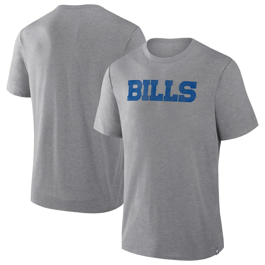 Buffalo Bills Pass Rush Tri-Blend T-Shirt - Heather Gray T-shirts