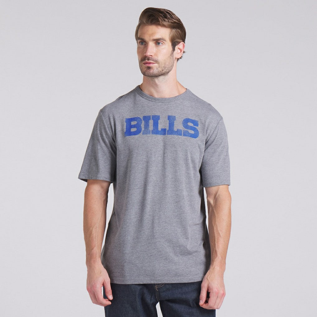 Buffalo Bills Pass Rush Tri-Blend T-Shirt - Heather Gray T-shirts