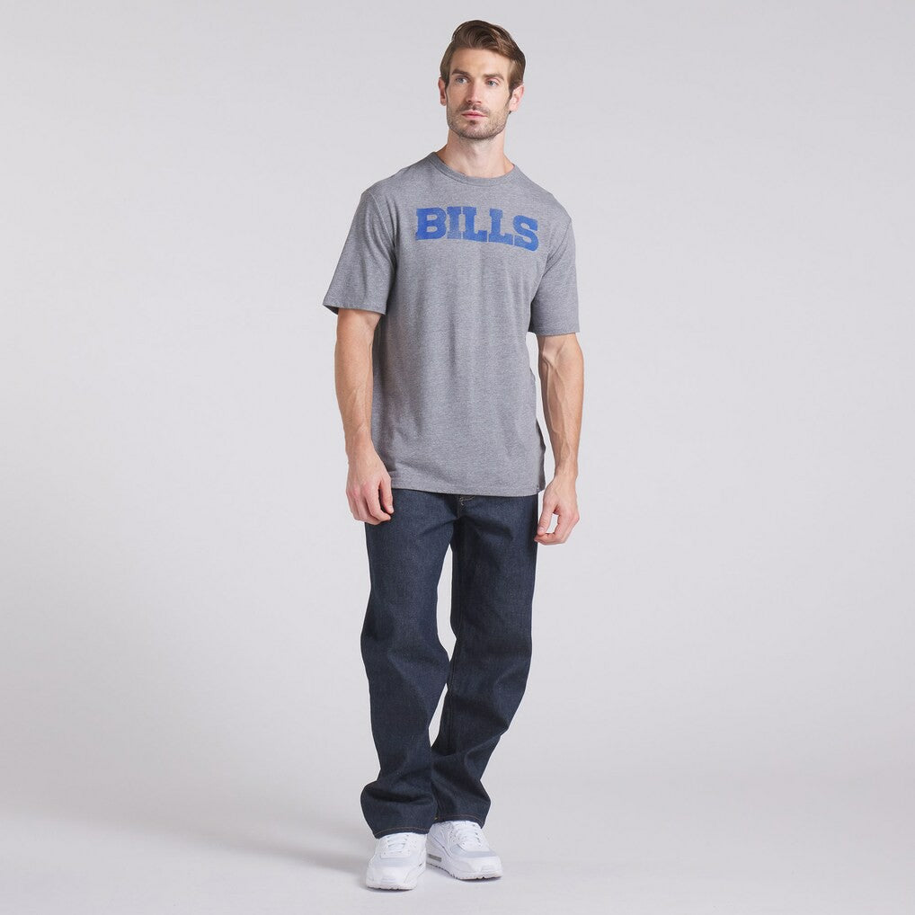 Buffalo Bills Pass Rush Tri-Blend T-Shirt - Heather Gray T-shirts