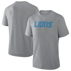 Detroit Lions Pass Rush Tri-Blend T-Shirt - Heather Gray T-shirts