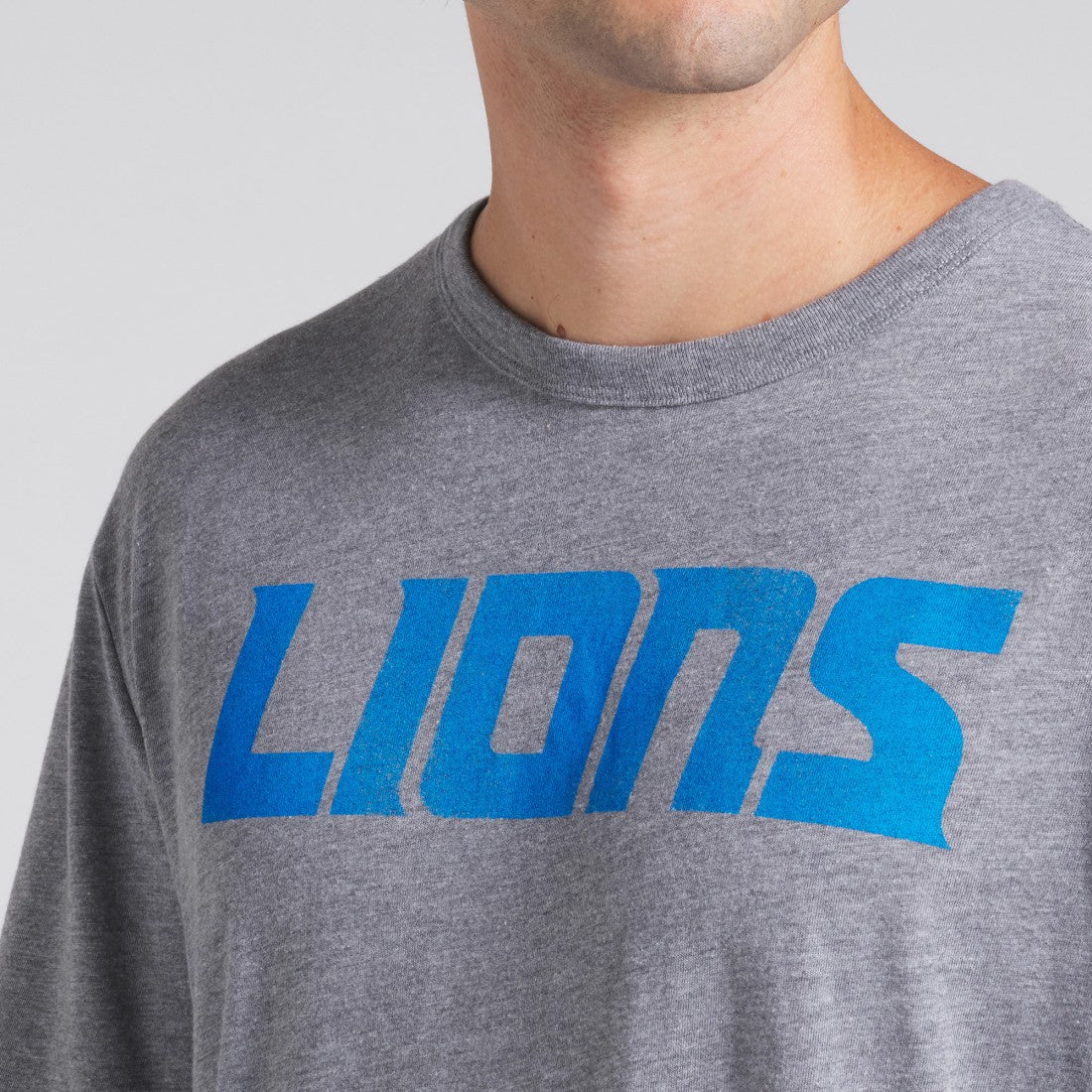 Detroit Lions Pass Rush Tri-Blend T-Shirt - Heather Gray T-shirts