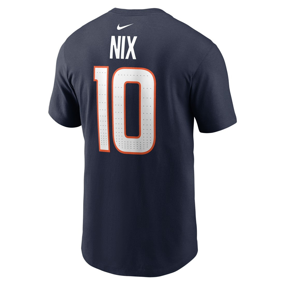Bo Nix Denver Broncos Player Name & Number T-Shirt - Navy T-shirts