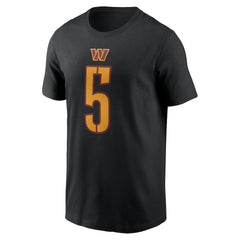 Jayden Daniels Washington Commanders Player Name & Number T-Shirt - Black T-shirts