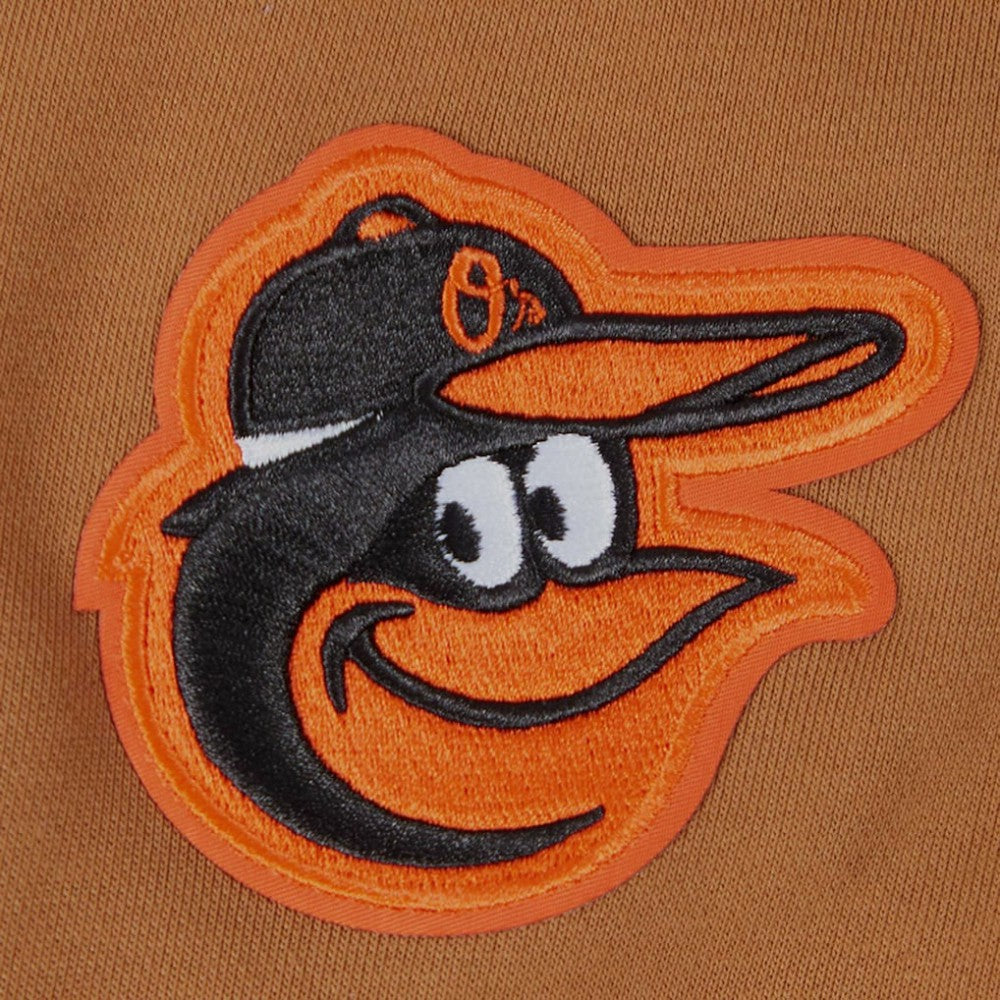 Baltimore Orioles Pro Standard Women's Paint The City Pullover Cropped Sweatshirt - Brown Pullover