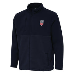 USWNT Antigua Daily Fused Full-Zip Jacket Navy