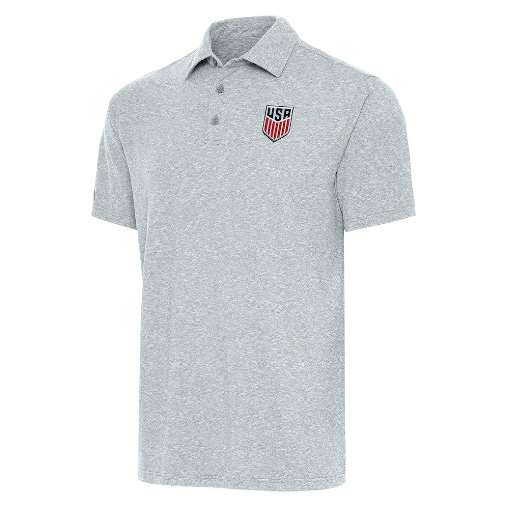 USMNT Antigua Par 3 Polo Heather Gray