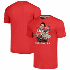 Baker Mayfield Tampa Bay Buccaneers Homage Unisex Caricature Player Graphic Tri-Blend T-Shirt - Red T-shirts