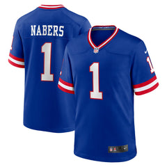 Malik Nabers New York Giants Game Player Jersey - Royal Jerseys
