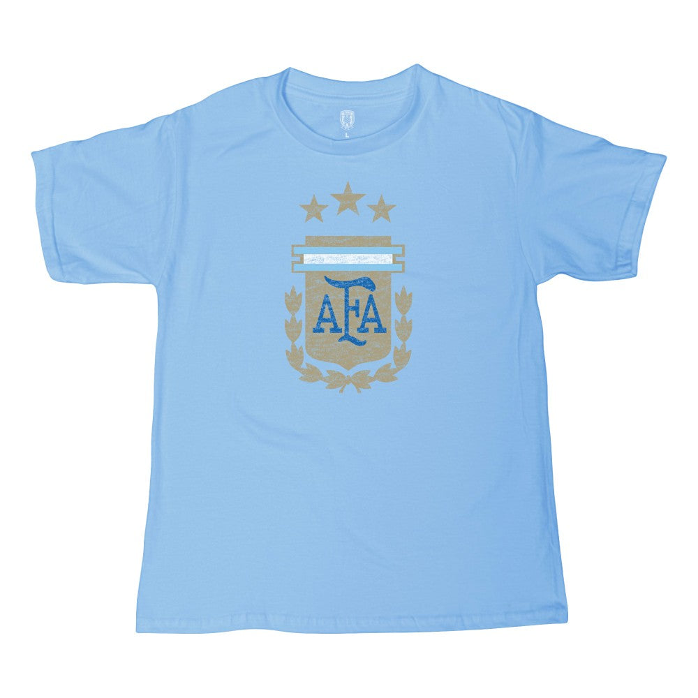 Argentina National Team 1863FC Youth Badge T-Shirt Light Blue