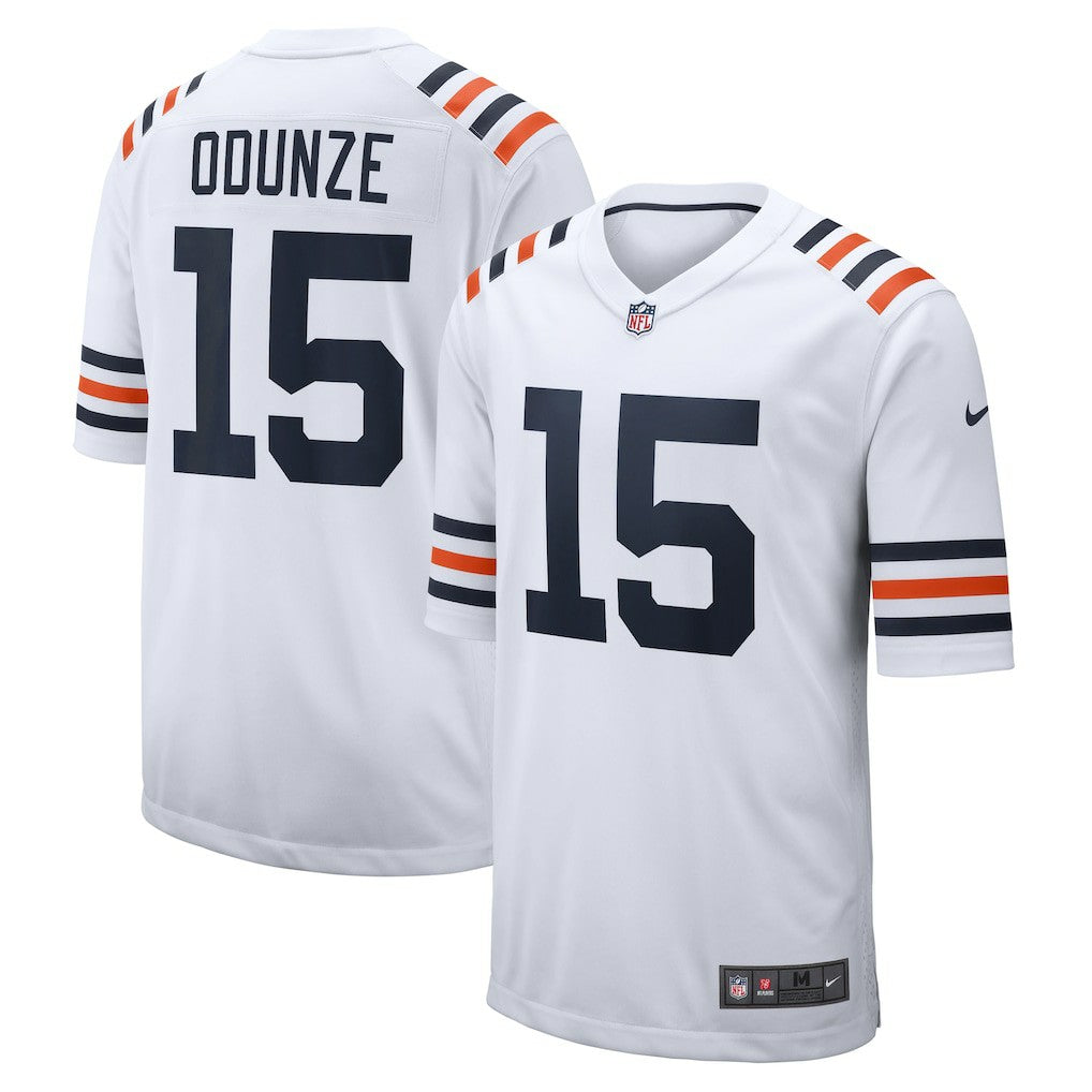 Rome Odunze Chicago Bears Alternate Game Jersey - White Jerseys