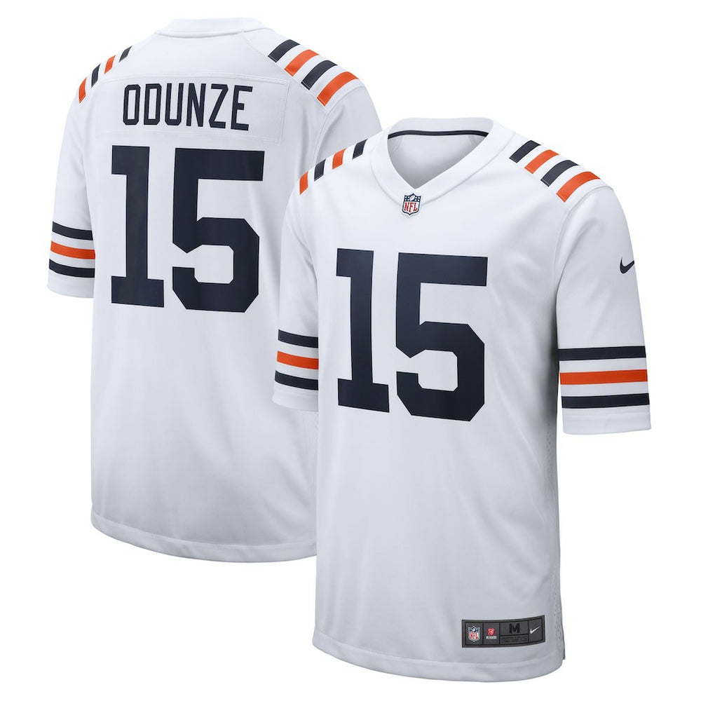 Rome Odunze Chicago Bears Alternate Game Jersey - White Jerseys