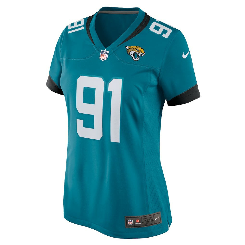 Arik Armstead Jacksonville Jaguars Women's Team Game Jersey - Teal Jerseys