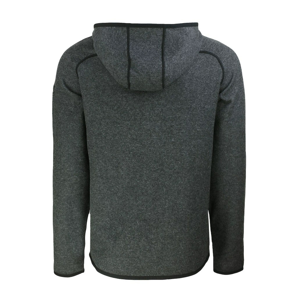 Atlanta Falcons Cutter & Buck Mainsail Hoodie Raglan Full-Zip Jacket - Heather Charcoal Hoodies