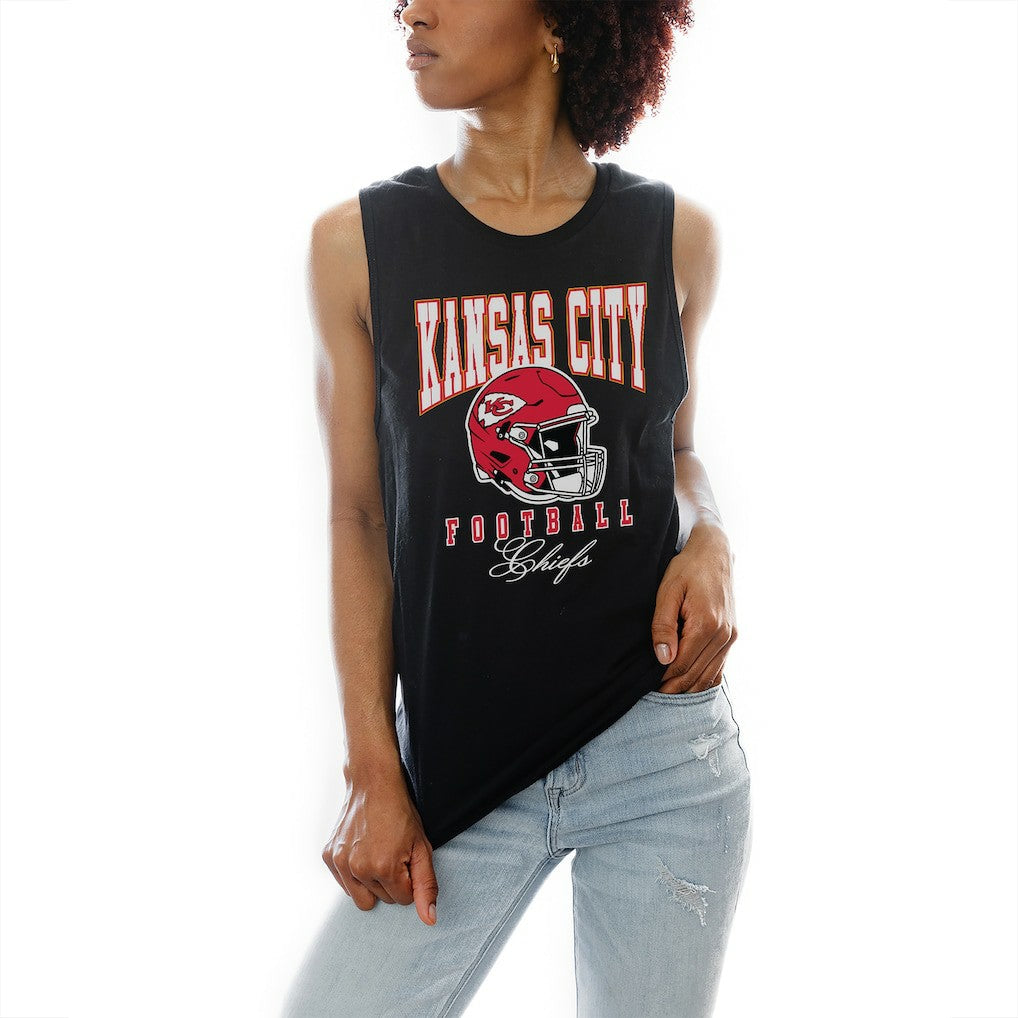 Kansas City Chiefs Gameday Couture Women's Preseason Opener Racerback Tank Top - Black Tops