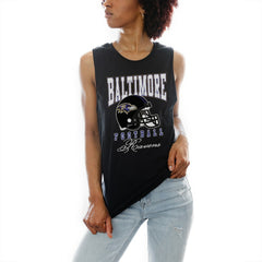 Baltimore Ravens Gameday Couture Women's Preseason Opener Racerback Tank Top - Black Tops