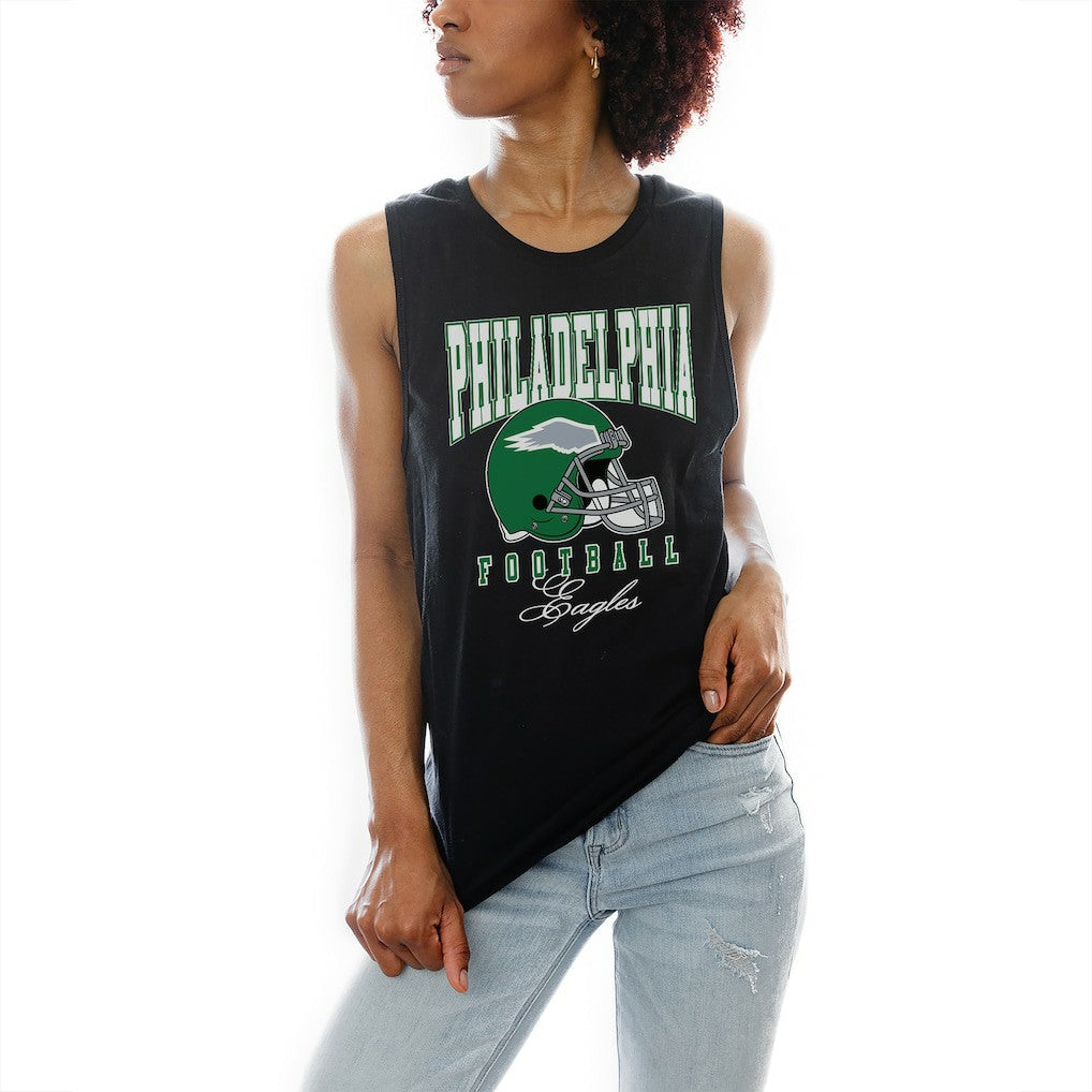Philadelphia Eagles Gameday Couture Women's Preseason Opener Racerback Tank Top - Black Tops