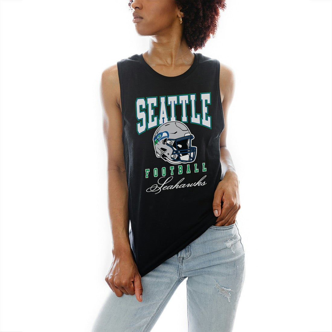 Seattle Seahawks Gameday Couture Women's Preseason Opener Racerback Tank Top - Black Tops