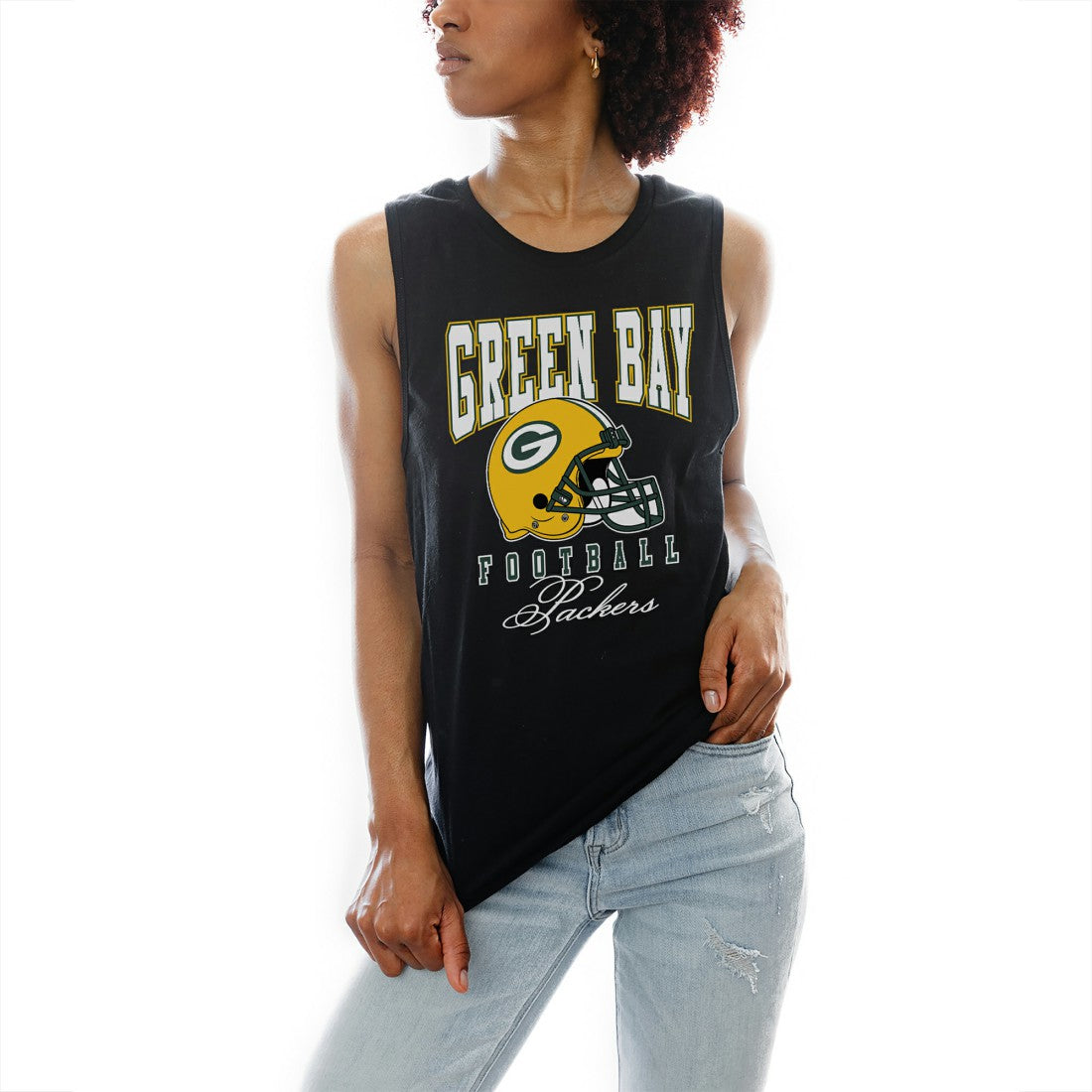 Green Bay Packers Gameday Couture Women's Preseason Opener Racerback Tank Top - Black Tops