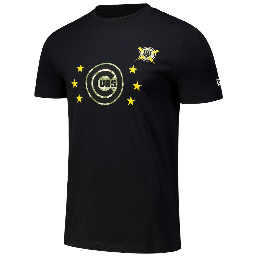 Chicago Cubs New Era 2024 Armed Forces Day T-Shirt - Black T-shirts