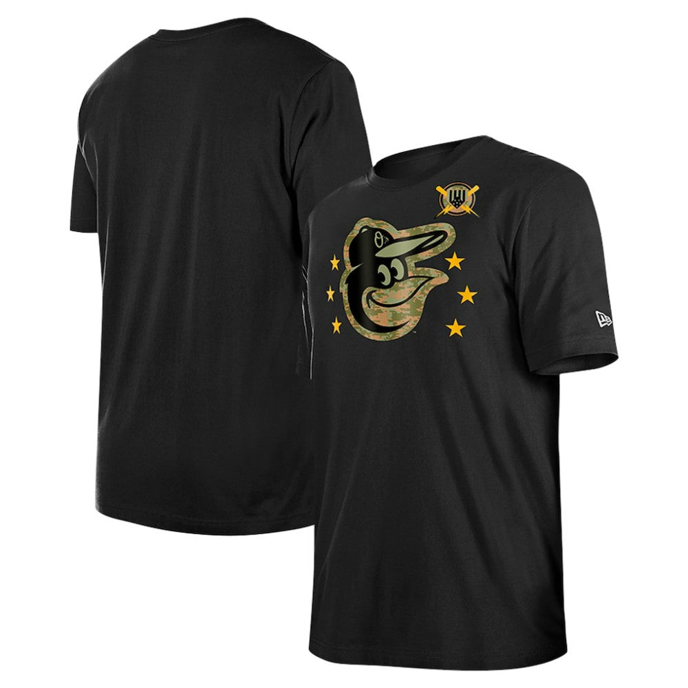 Baltimore Orioles New Era 2024 Armed Forces Day T-Shirt - Black T-shirts
