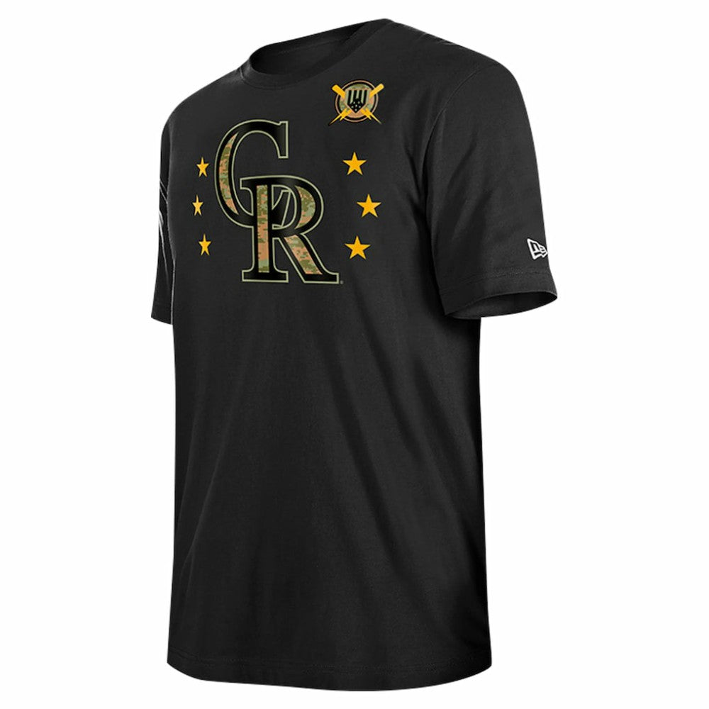 Colorado Rockies New Era 2024 Armed Forces Day T-Shirt - Black T-shirts