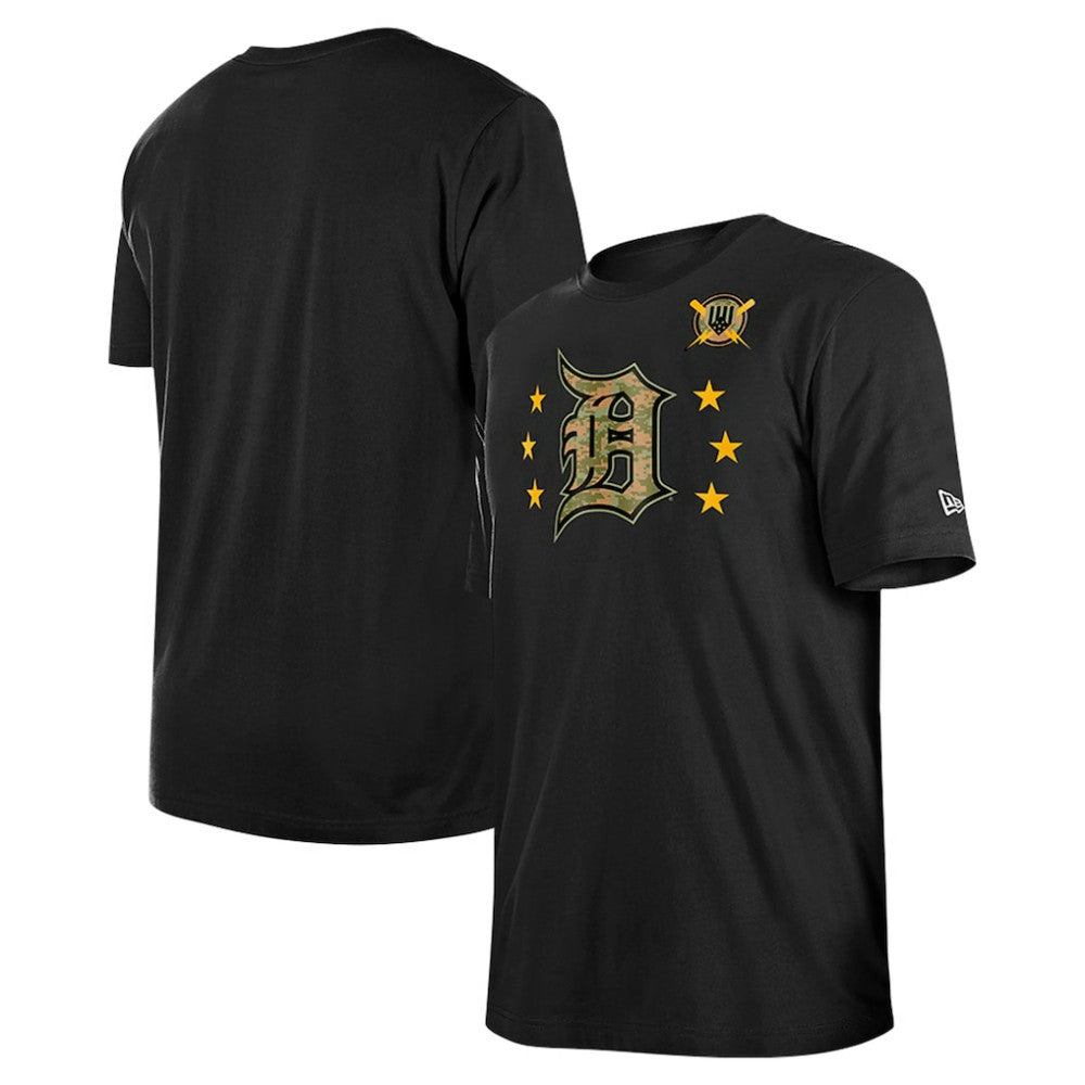 Detroit Tigers New Era 2024 Armed Forces Day T-Shirt - Black T-shirts