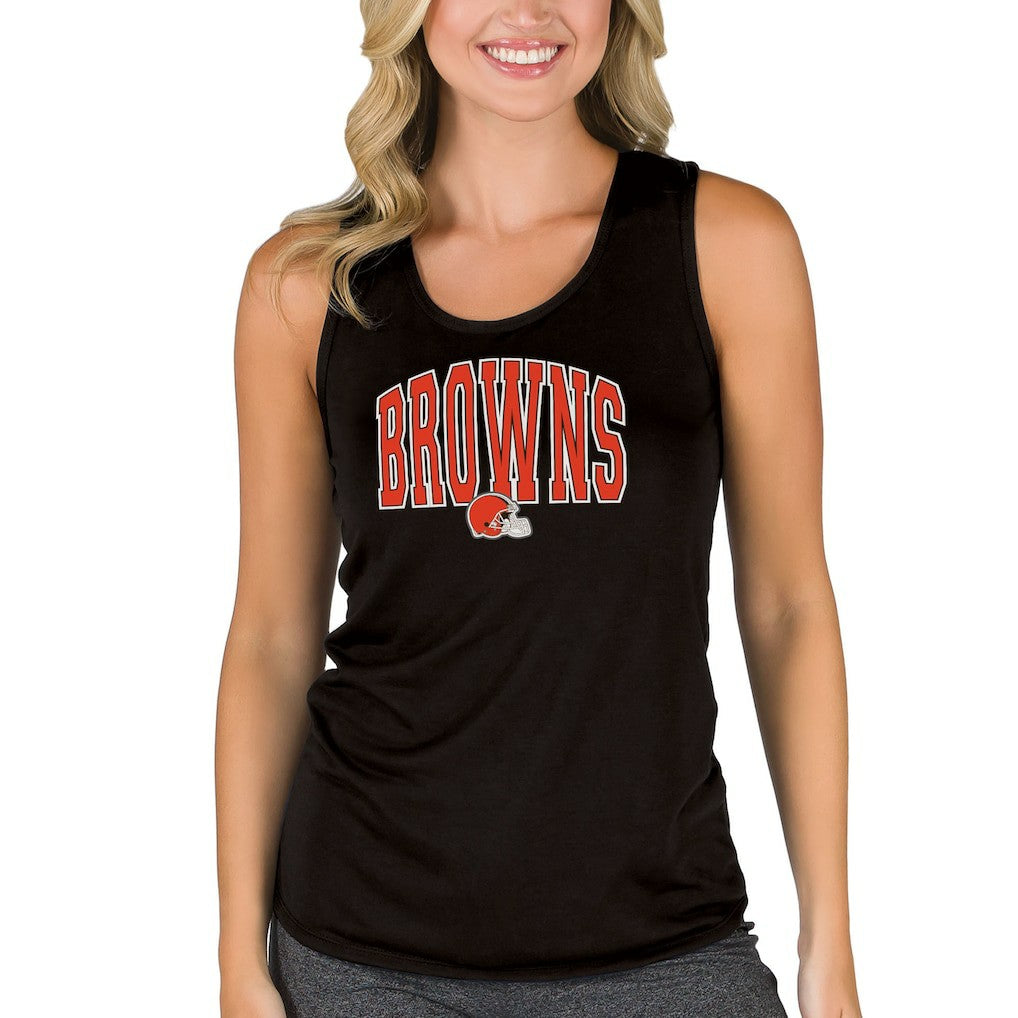 Cleveland Browns Concepts Sport Women's Marathon Tank Top - Black Tops