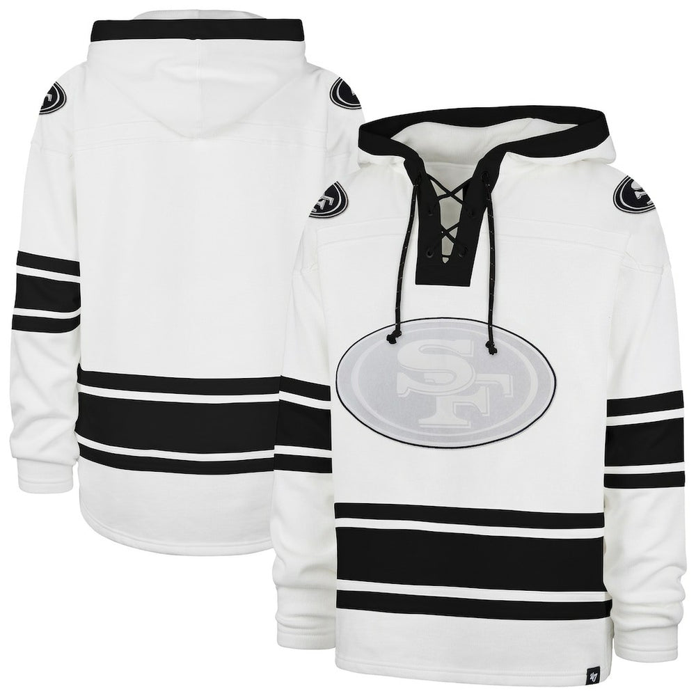 San Francisco 49ers '47 After Image Superior Lacer with Hood - White