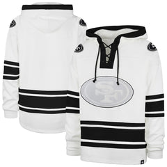 San Francisco 49ers '47 After Image Superior Lacer with Hood - White