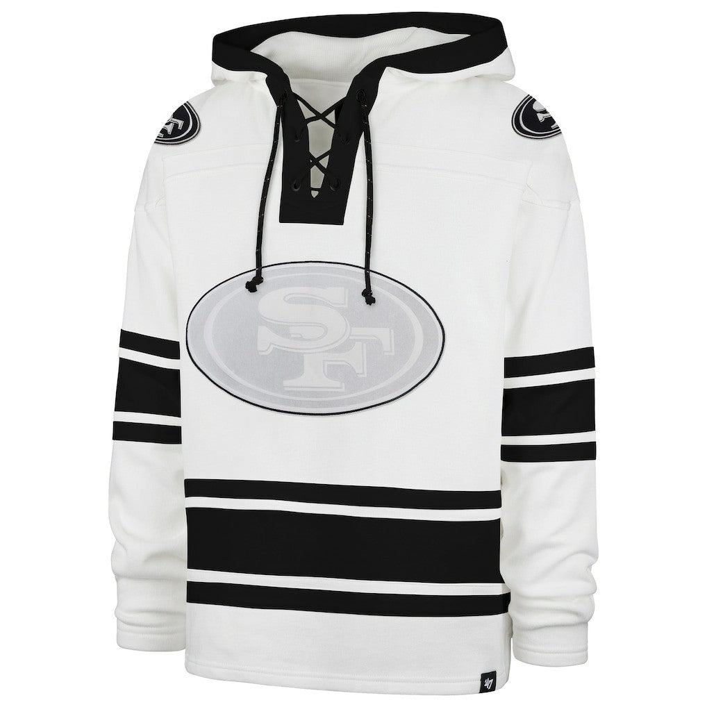San Francisco 49ers '47 After Image Superior Lacer with Hood - White