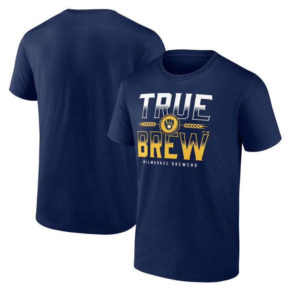 Milwaukee Brewers Hometown Double T-Shirt - Navy T-shirts