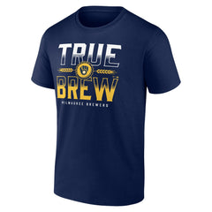 Milwaukee Brewers Hometown Double T-Shirt - Navy T-shirts