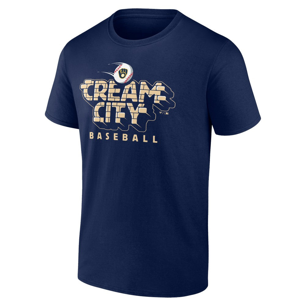Milwaukee Brewers Hometown Extra Bases T-Shirt - Navy T-shirts