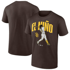 Fernando Tatis Jr. San Diego Padres Player Swing T-Shirt - Brown T-shirts