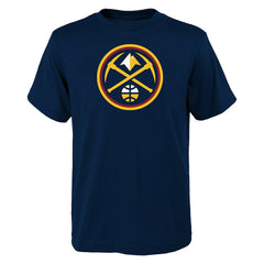 Denver Nuggets Youth Primary Logo T-Shirt Navy