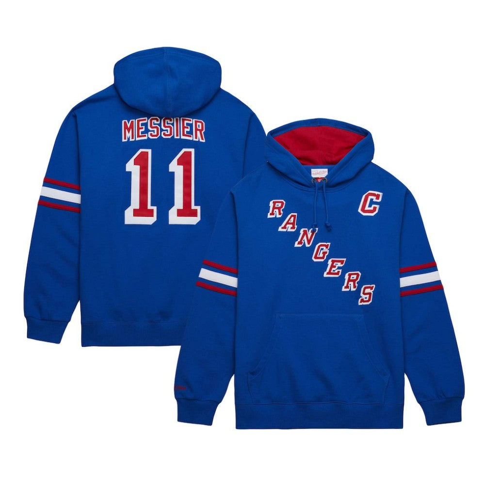 Mark Messier New York Rangers Mitchell & Ness Name & Number Premium Pullover Hoodie - Blue | US 201644218