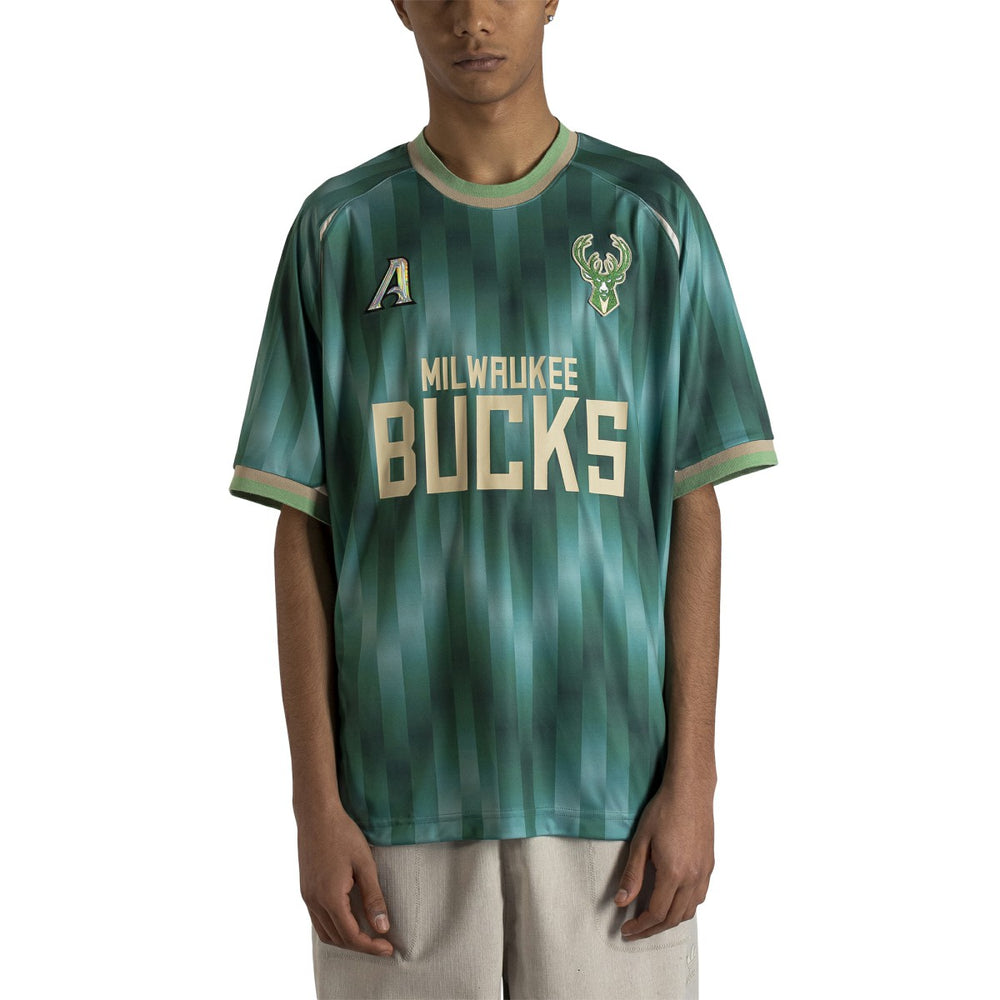 Milwaukee Bucks Authmade x NBA Soccer Kit Fashion Jersey Green outlet