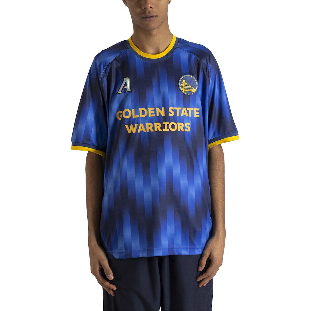 Golden State Warriors Authmade x NBA Soccer Kit Fashion Jersey Blue