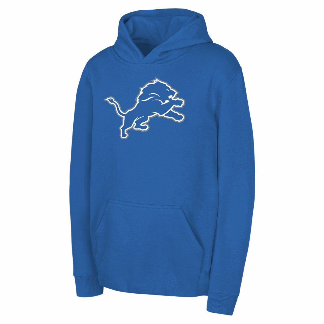 Detroit Lions Youth Team Logo Pullover Hoodie - Blue Hoodies