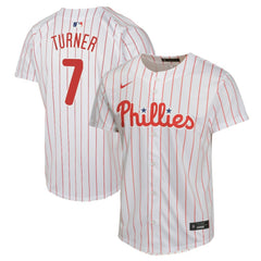 Trea Turner Philadelphia Phillies Nike Youth Home Game Player Jersey - White Jerseys
