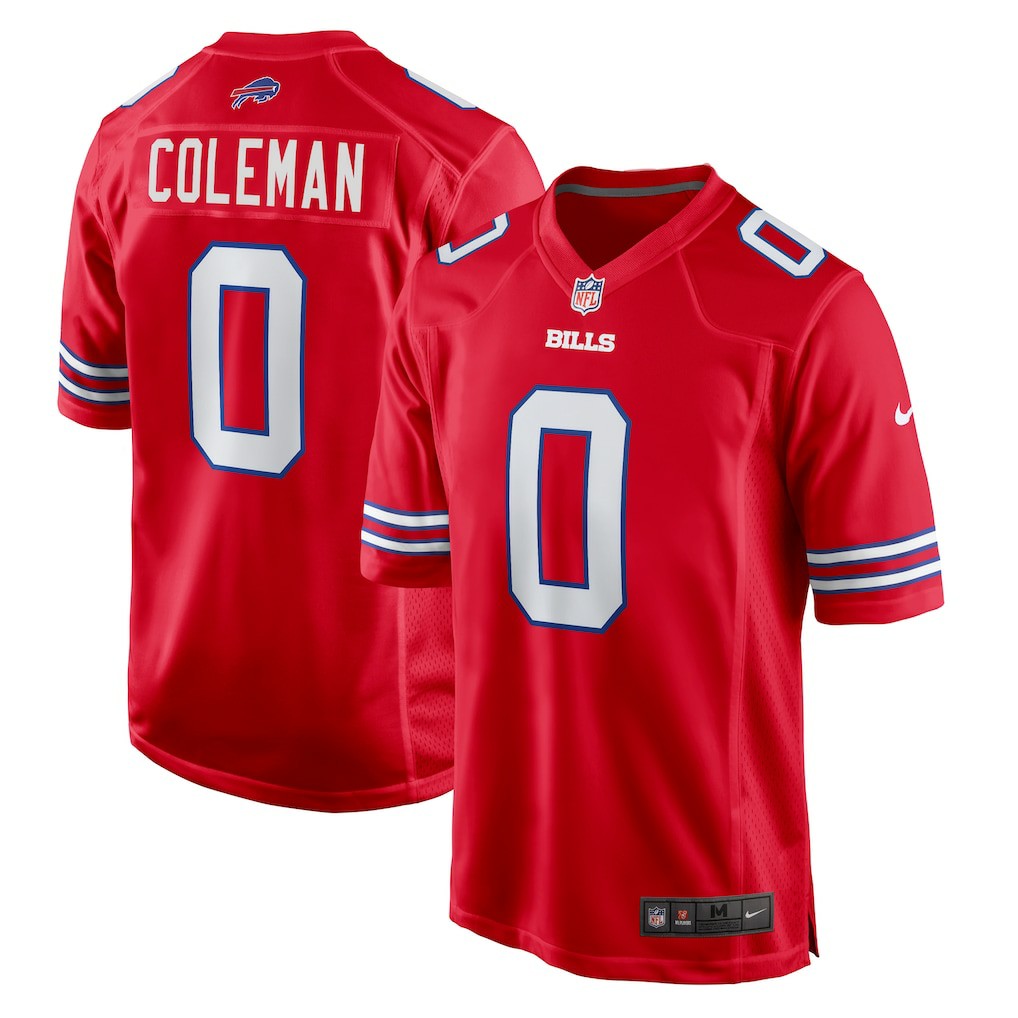 Keon Coleman Buffalo Bills Alternate Game Jersey - Red Jerseys